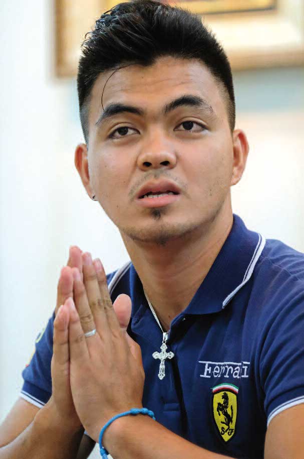 Porträt von der philippinischen Ex-Geisel Jaylord Montesa